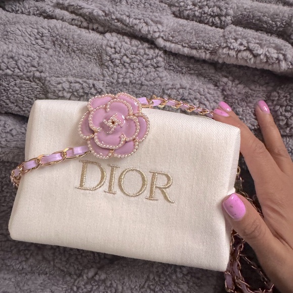 Dior Beauty White Denim Gold DIOR with added Lavender Adjustable Chain NOWT BOX - Picture 1 of 6